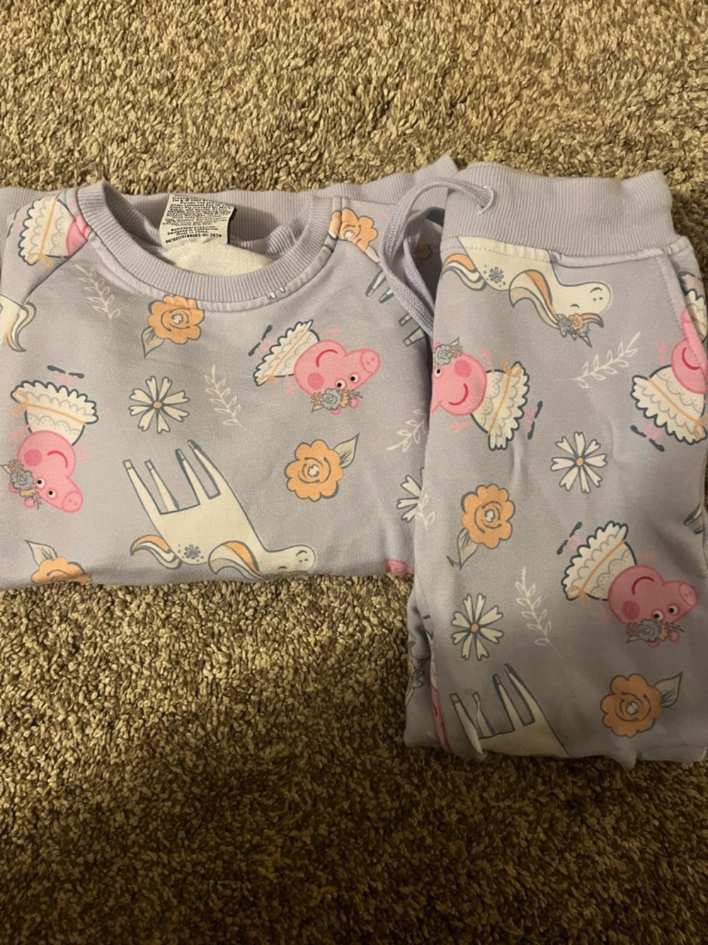 Kids Bamboo Peppa Pig Matching Set